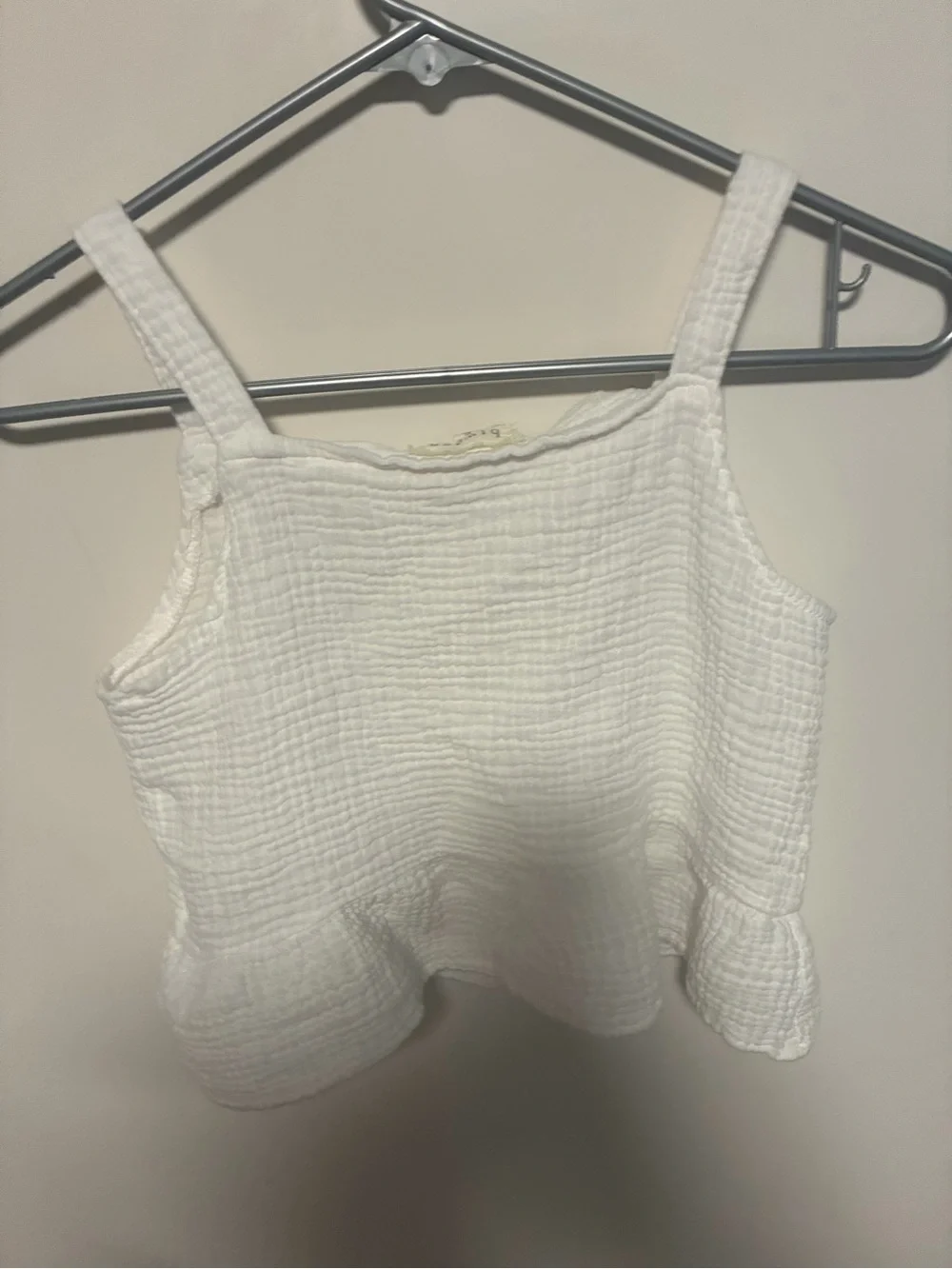 btween Super Soft Textured Tank Top w/Accent Button XL